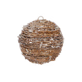 Large Snowy Vine Ball/Ornament 7”