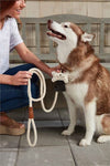 Cotton Rope Leash w/Leather detail & Pouch