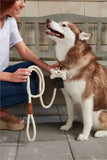 Cotton Rope Leash w/Leather detail & Pouch