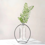 Metal Mini Circle Bud Vase