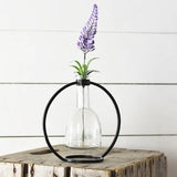 Hanging Circle Bud Vase 7.5”