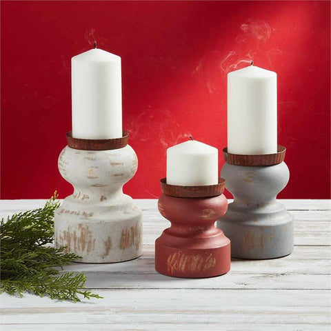 Distressed Candle Holders (assorted)