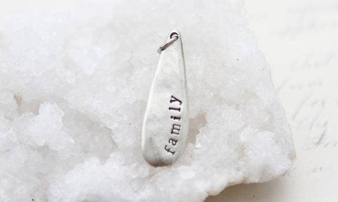Family Tear Drop Charm (s)