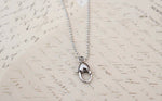 Heart Lobster Claw Charm Necklace