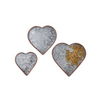 Galvanized Hearts Set of 3