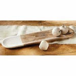 Paulownia Wood Oval Bowl 30.5”