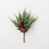 Juniper Foliage Berry Spray 17”