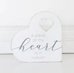 Heart in Heaven Sign Sitter