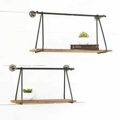 Modern Hanging Shelves (set of 2)