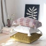 Embroidered Pillow w/Tassels