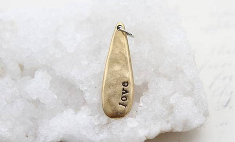 Love Tear Drop Charm (g)