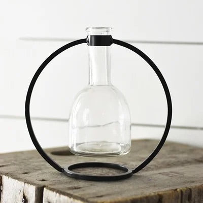 Hanging Circle Bud Vase 7.5”