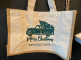 Merry Christmas Tote Bag Dubuque