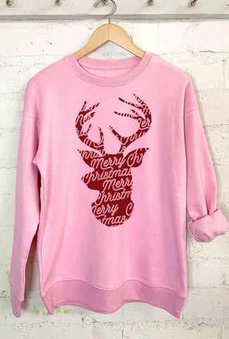 Pink Holiday Sweatshirt