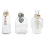 Assorted Glass Beaded Vase