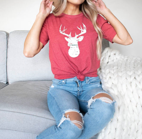 Distressed Deer T-Shirt