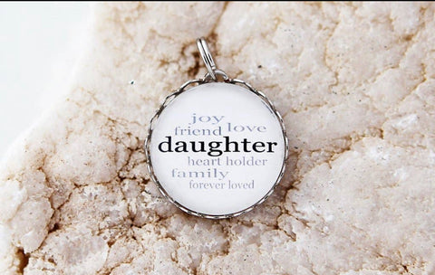 Daughter Round Charm