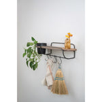 Wall Shelf w/Planter 5 Hooks