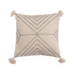 Embroidered Pillow w/Tassels
