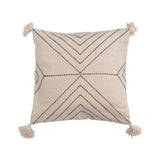 Embroidered Pillow w/Tassels