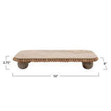 Mango Wood Beaded Riser