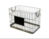 Lrg Wire Bskt with Chalkboard Slate