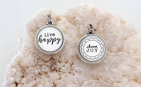 Live Happy/Choose Joy Charm
