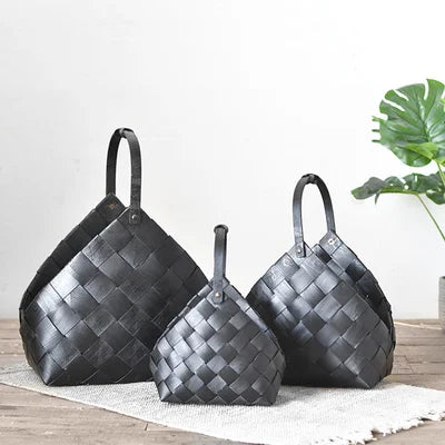 Black Wood Chip Baskets (s,m,l)